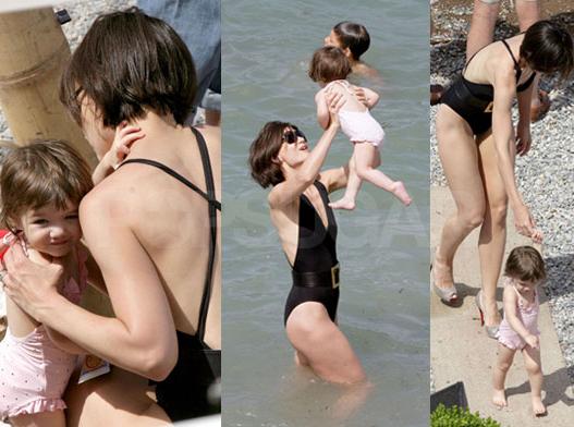  Tom,Katie e Suri sulla spiaggia