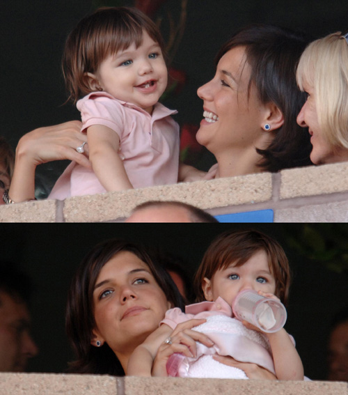 katsutipartita Katie e Suri alla partita di David Beckham