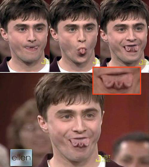 harryellentongue La lingua magica di Daniel Radcliffe