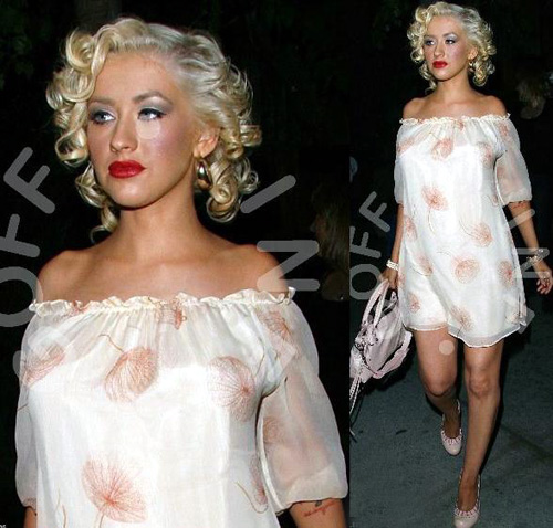 xtinaboccoli1 Look corto anche per Christina Aguilera