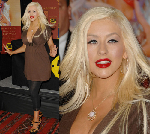 chrispostparto4 Prima uscita ufficiale: Christina Aguilera post parto