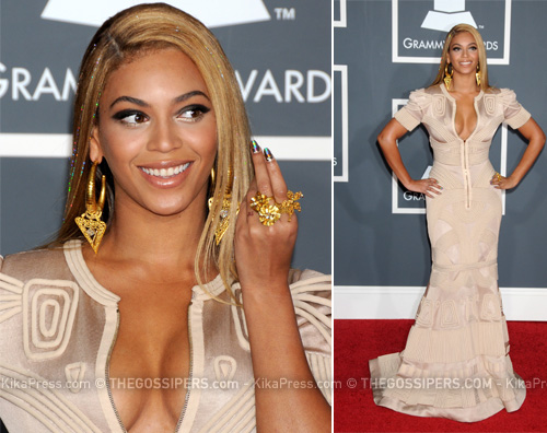 beyonce grammys1 Il red carpet dei 52esimi Grammy Awards