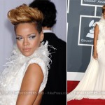 rihanna grammys 150x150 Il red carpet dei 52esimi Grammy Awards