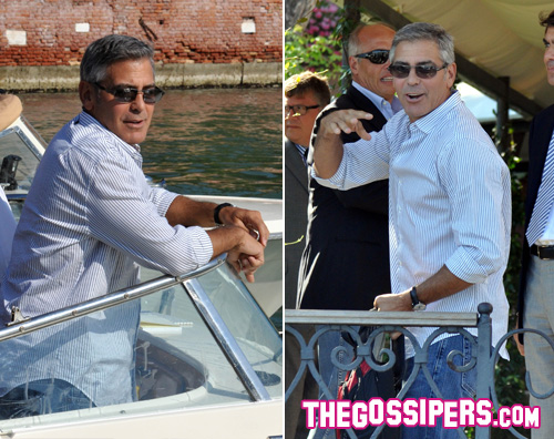 clooneyvenezia2 George Clooney è sbarcato a Venezia