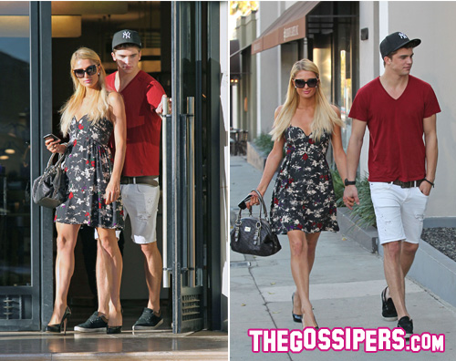 paris2 Paris Hilton fa shopping con il toy boy