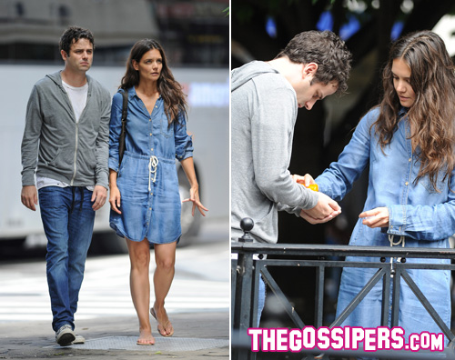 kirby Katie Holmes ancora sul set con Luke Kirby