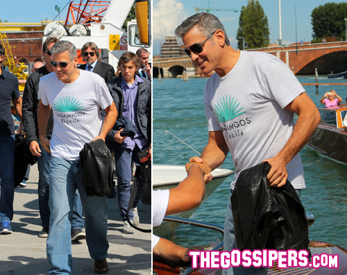 george2 George Clooney a Venezia per il Festival del cinema