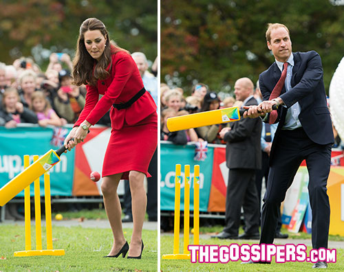 kate 2 William e Kate si danno al cricket in Nuova Zelanda