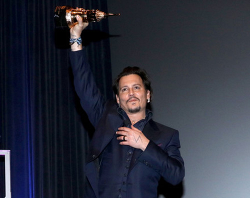 Johnny Depp 2 Johnny Depp arriva al Santa Barbara International Film Festival