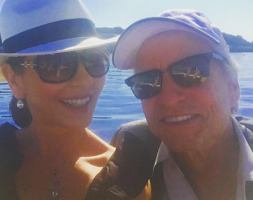 Catherine Zeta Jones Michael Douglas Catherine Zeta Jones e Michael Douglas, vacanza in Europa