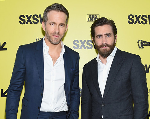 Rayan Reynolds e Jake Gyllenhaal Rayan Reynolds e Jake Gyllenhaal alla premiere di Life