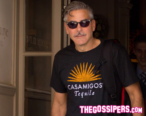 clooney George Clooney sul set di Monuments Men